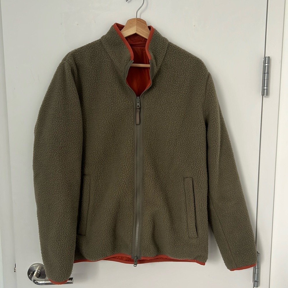 Everlane Reversible Taupe/Burnt Orange Jacket (Good Used Condition, Size Medium)